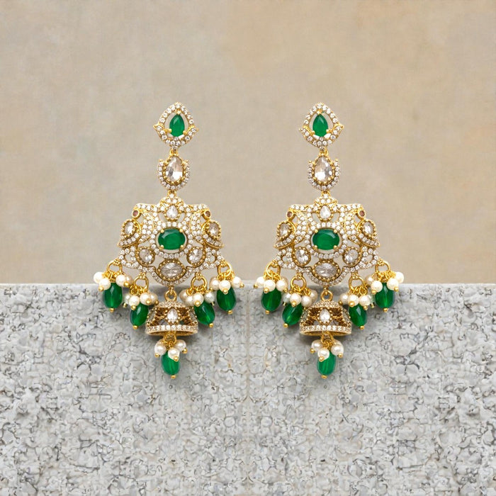 Aroopa Aaranya Emerald Bridal Kundan Necklace Set
