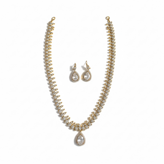 Aroopa Diamond Haram and Necklace Combo Set