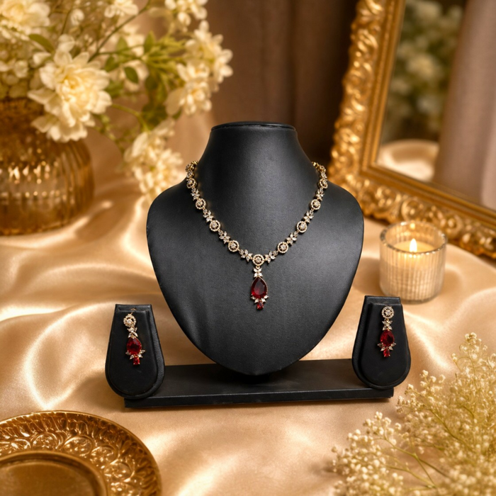 Aroopa Stone Necklace Set