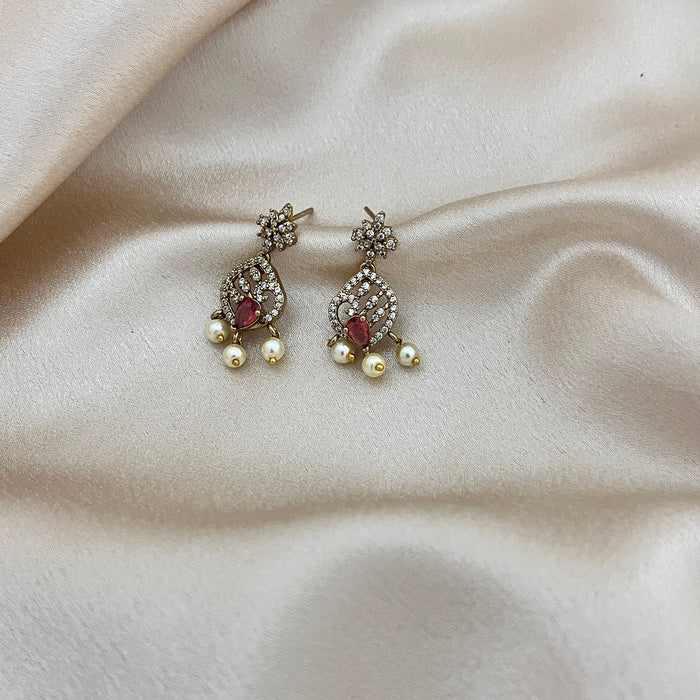 Aroopa Pearl Grace Drop Earrings