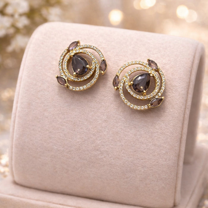 Aroopa Spiral Stud Earrings