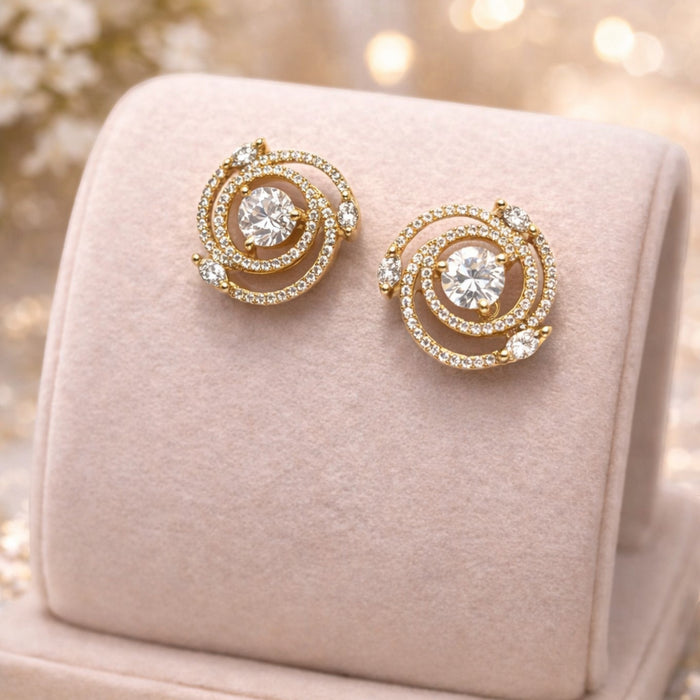 Aroopa Spiral Stud Earrings