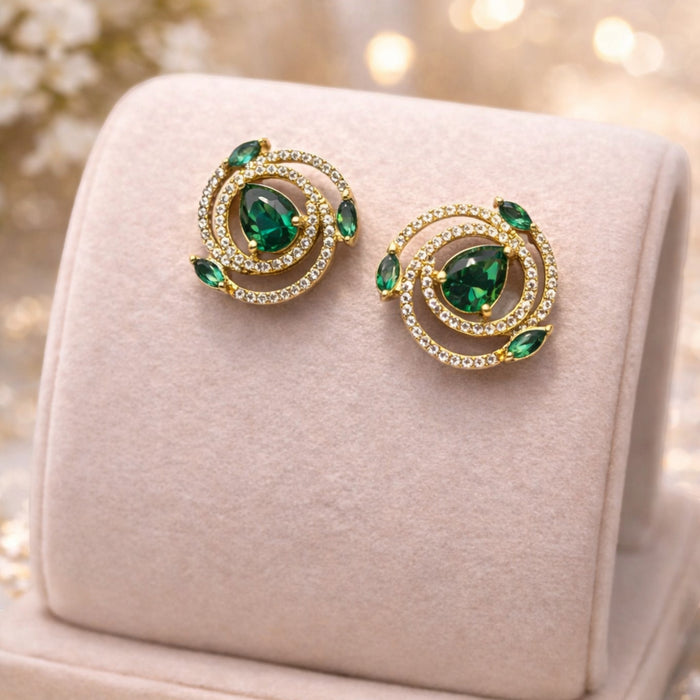 Aroopa Spiral Stud Earrings