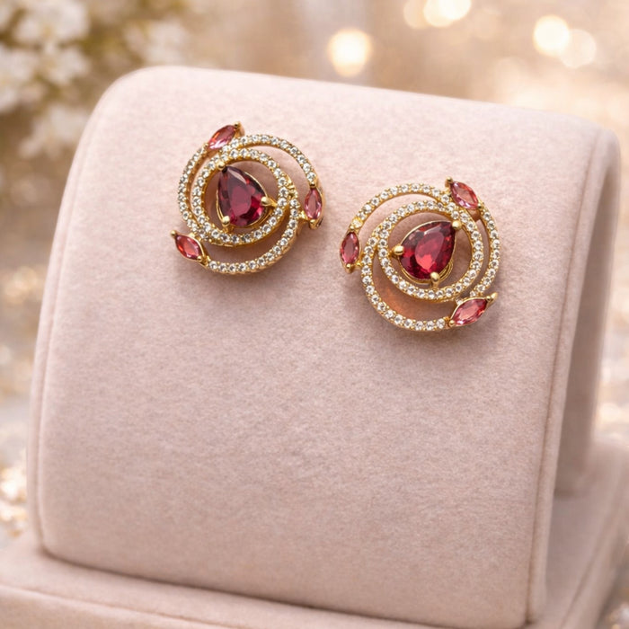 Aroopa Spiral Stud Earrings